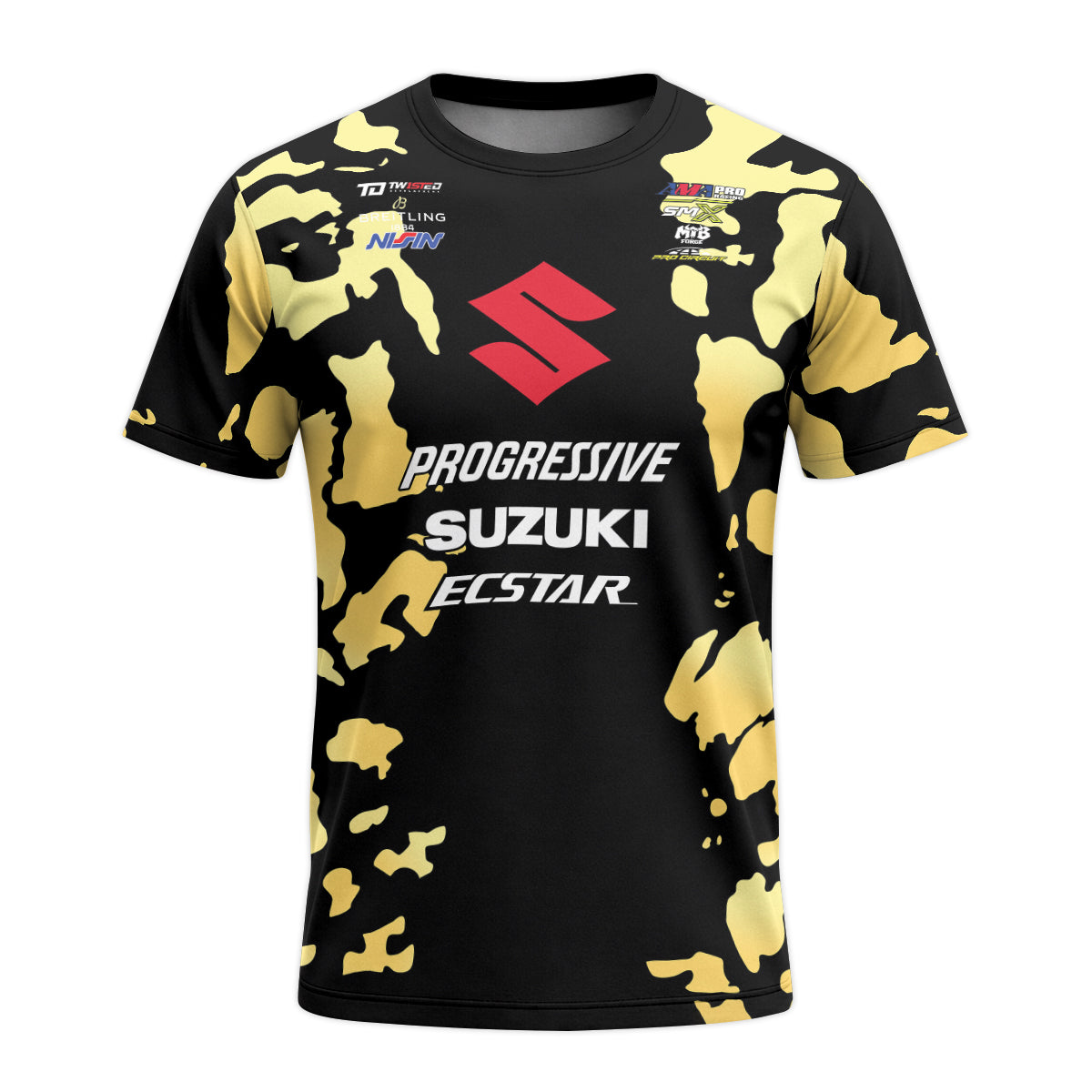 Ken Roczen 94 Progressive Suzuki Ecstar Black Gold Camo Short Sleeve Motocross Jersey