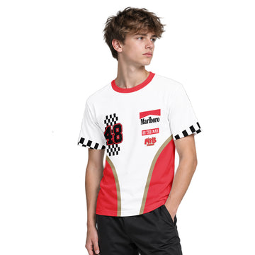 Marlboro Racing 48 Youth Short Sleeve Motocross Jersey – Boy Lifestyle View