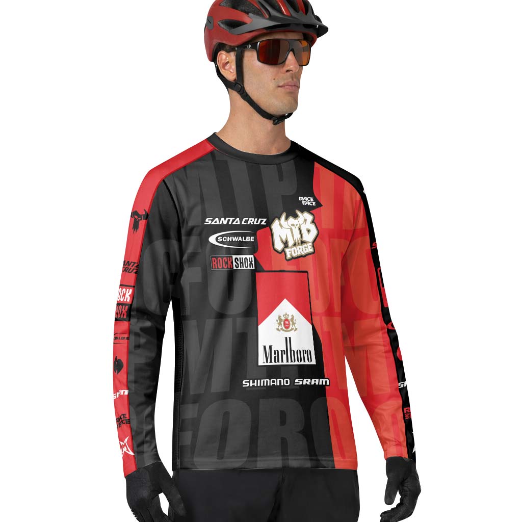Marlboro Santa Cruz Downhill Jersey | Marlboro MTB Race Jersey - lifestyle view