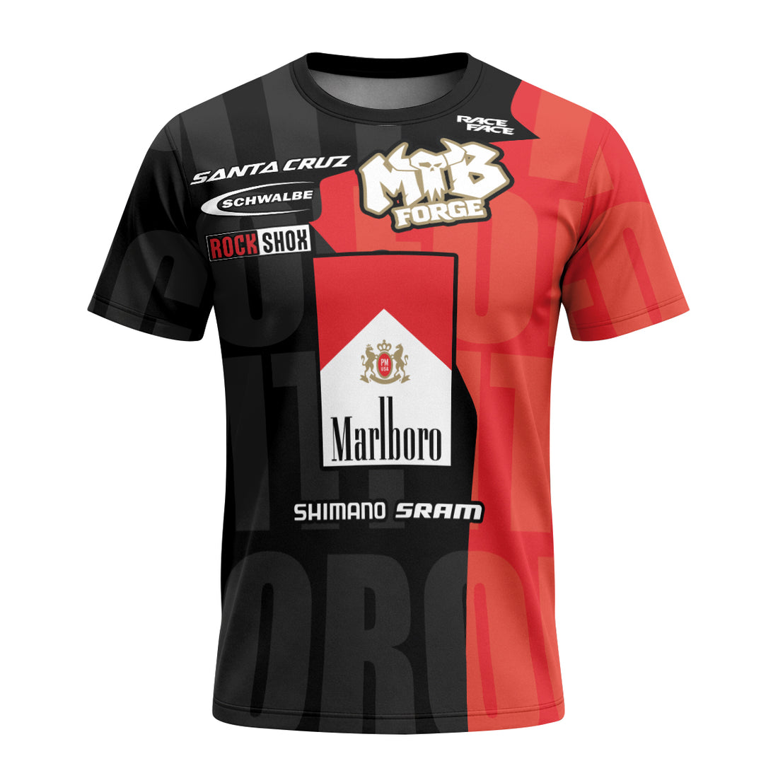 Marlboro Santa Cruz Race T-Shirt | Marlboro MTB Racing T-Shirt - front and back view