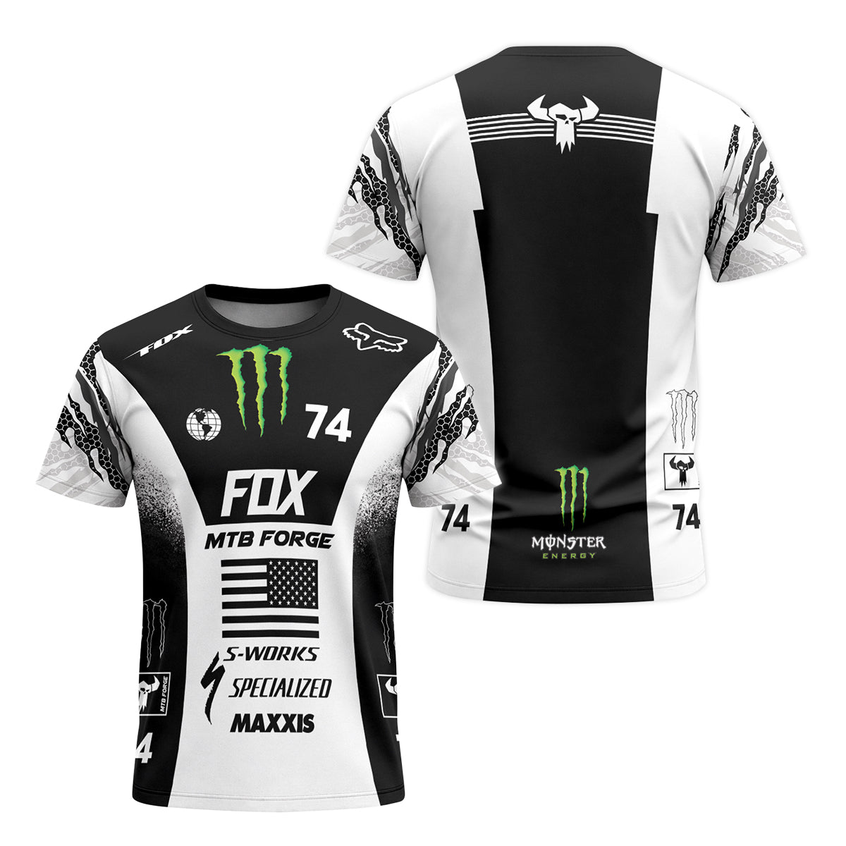 Monster Energy MTB Retro Racing T-Shirt