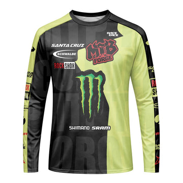 Monster Energy Santa Cruz Downhill Jersey | Monster Energy Race Jersey - front view mockup