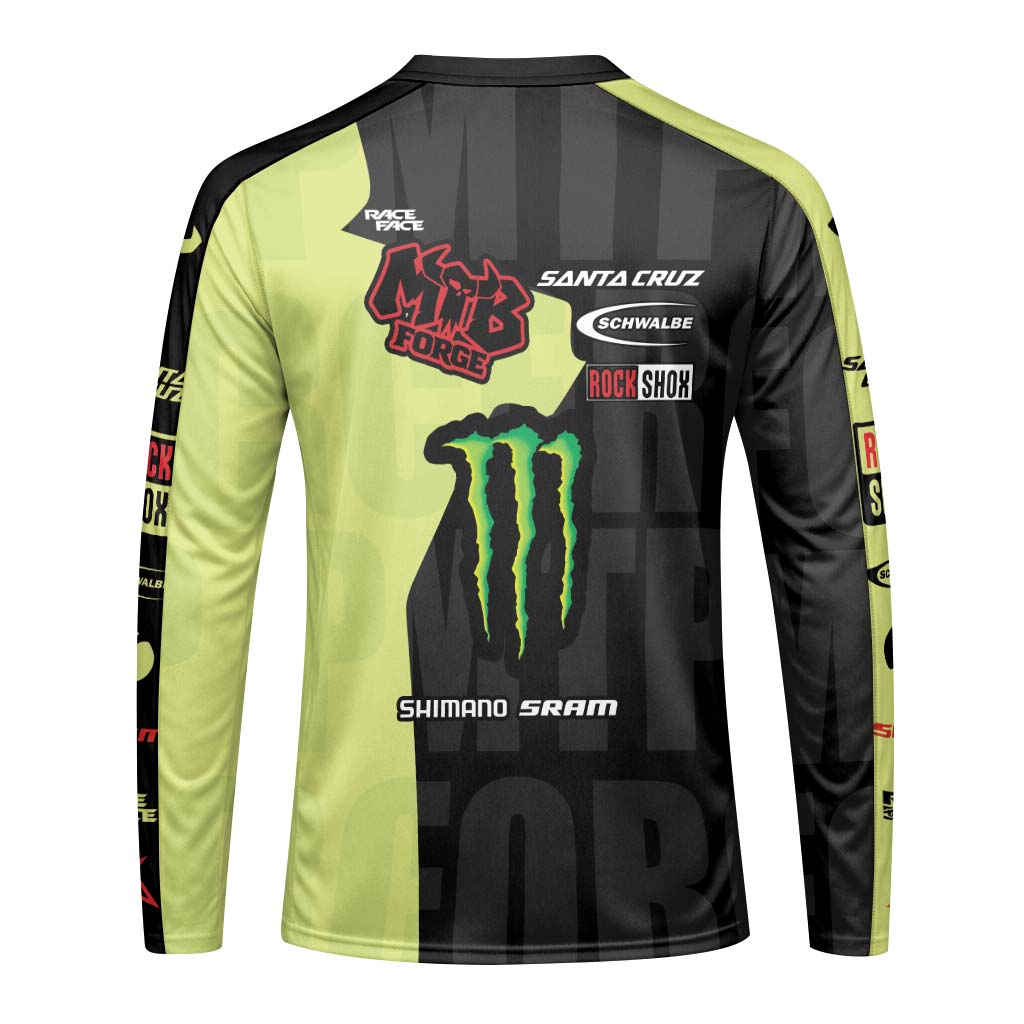 Monster Energy Santa Cruz Downhill Jersey | Monster Energy Race Jersey - back view mockup