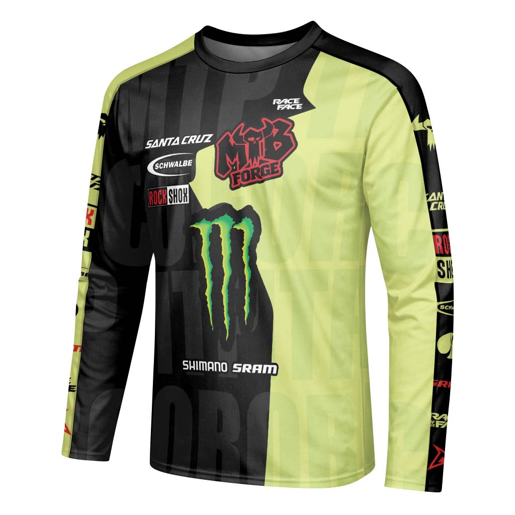Monster Energy Santa Cruz Downhill Jersey | Monster Energy Race Jersey - left side mockup