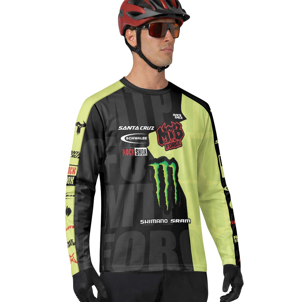 Monster Energy Santa Cruz Downhill Jersey | Monster Energy Race Jersey - lifestyle view