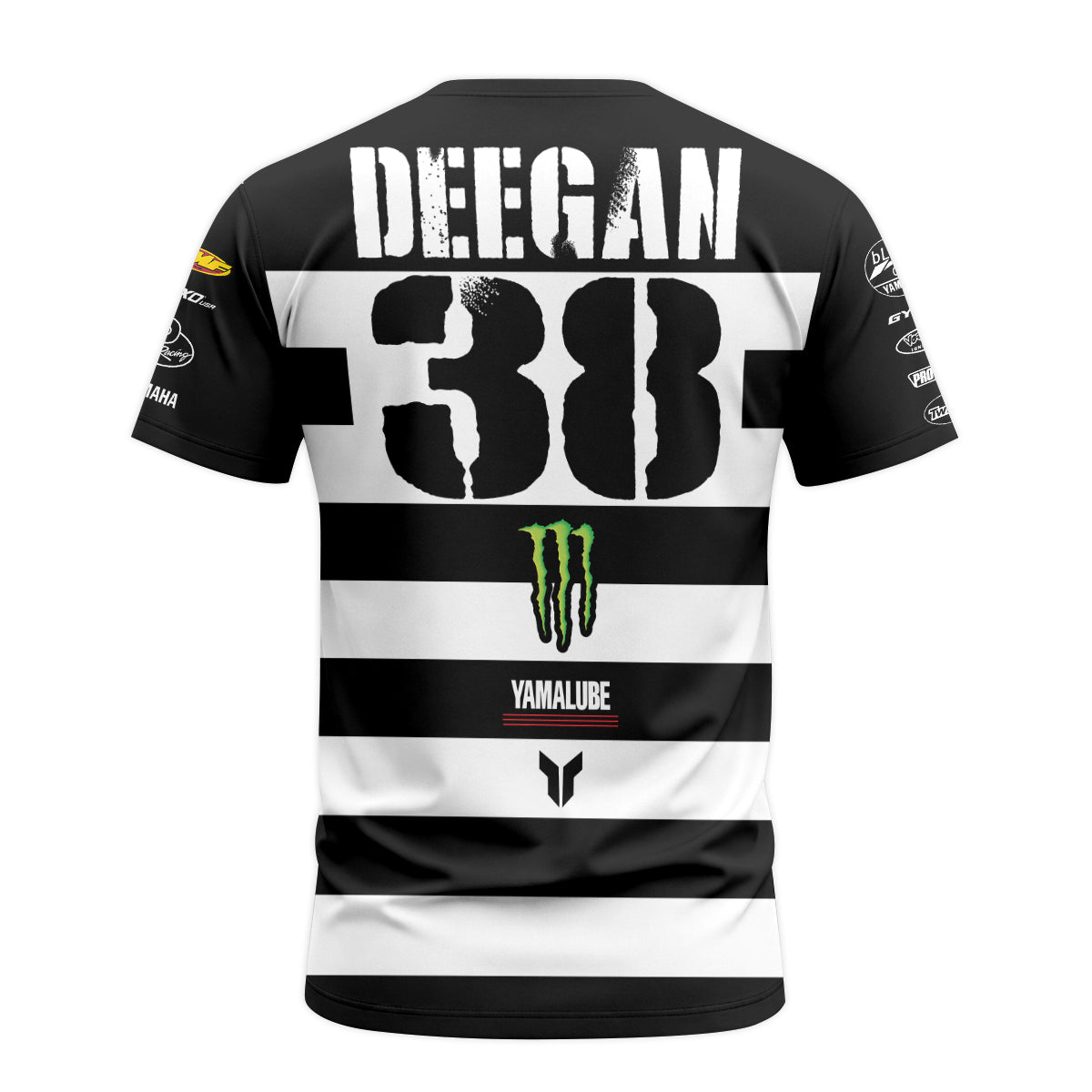 Monster Energy Thor Haiden Deegan 38 Short Sleeve Motocross Jersey - back view mockup