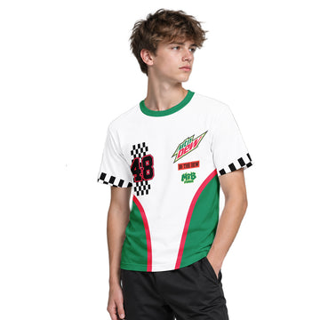 Mountain Dew Racing 48 Youth Short Sleeve Motocross Jersey – Boy Lifestyle View