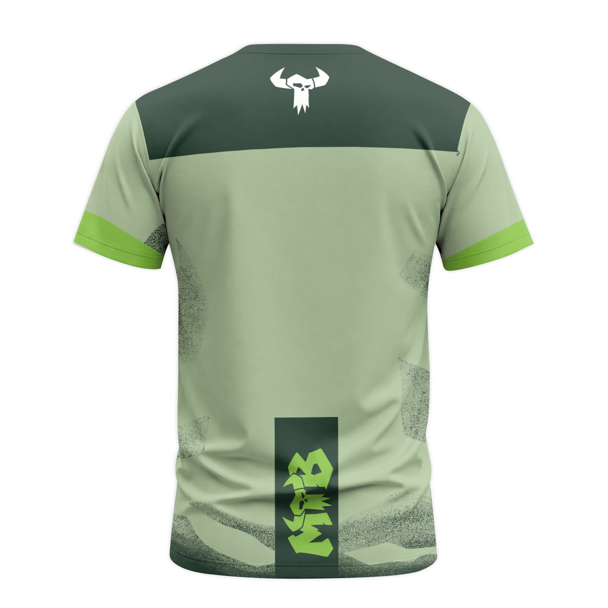 MTB Forge Factory Green Short Sleeve Mountain Bike Jersey – Back View Mockup