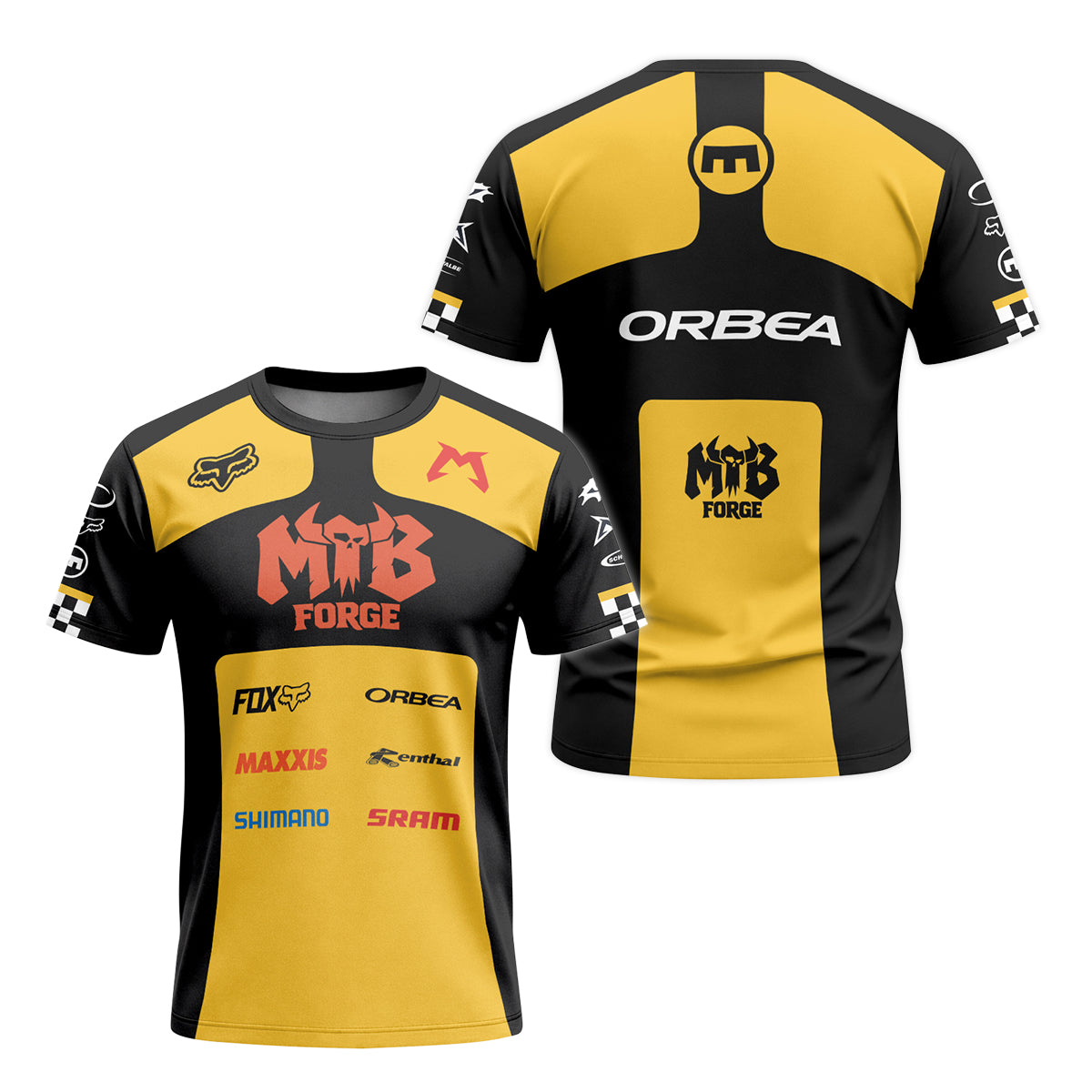 Orbea Desert Grid Race T-Shirt | Orbea Cycling Lifestyle T-Shirt - front and back view