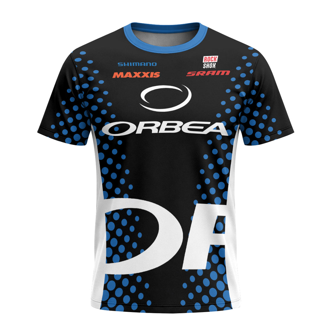 Orbea Factory Pulse Short Sleeve Mountain Bike Jersey - front and back view