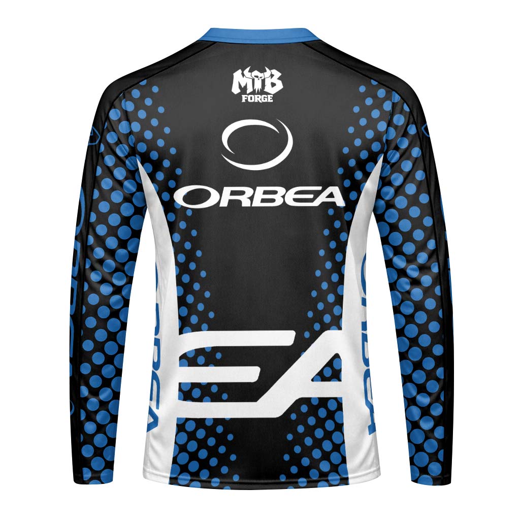 Orbea Factory Pulse Youth Long Sleeve Mountain Bike Jersey – Back View Mockup