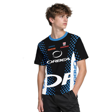 Orbea Factory Pulse Youth Short Sleeve Mountain Bike Jersey – Boy Lifestyle View