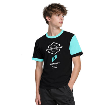 Propain Factory Racing Black Aqua Youth Short Sleeve Mountain Bike Jersey – Boy Lifestyle View