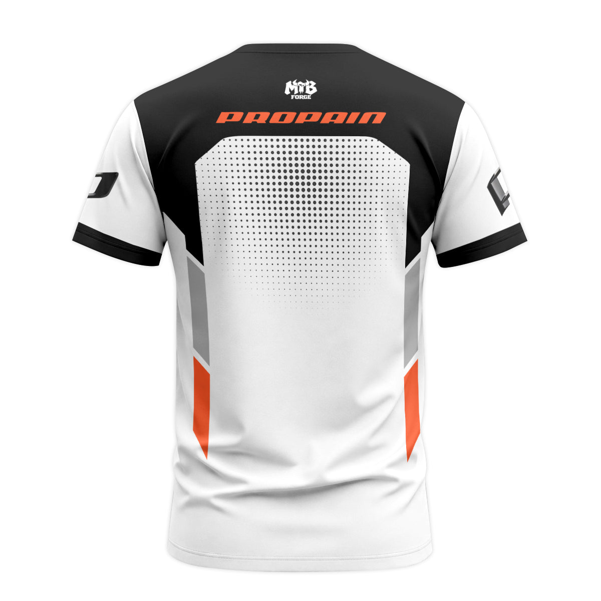 Propain Factory Racing MTB White Orange Short Sleeve Mountain Bike Jersey