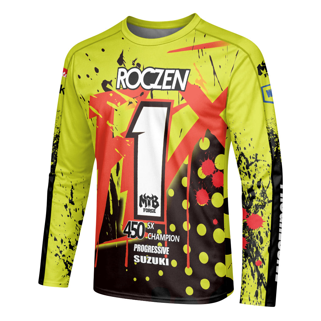 Roczen 1 Suzuki Progressive Neon Yellow Long Sleeve Motocross