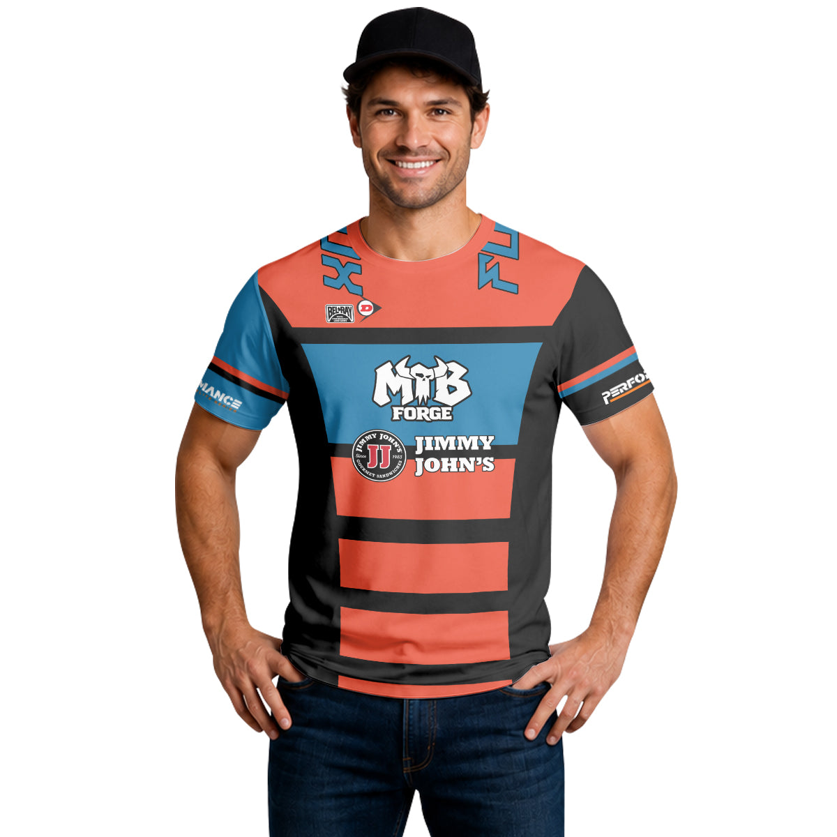 Roczen 94 Jimmy Johns Blue Red Long Sleeve Motocross Jersey – Lifestyle View