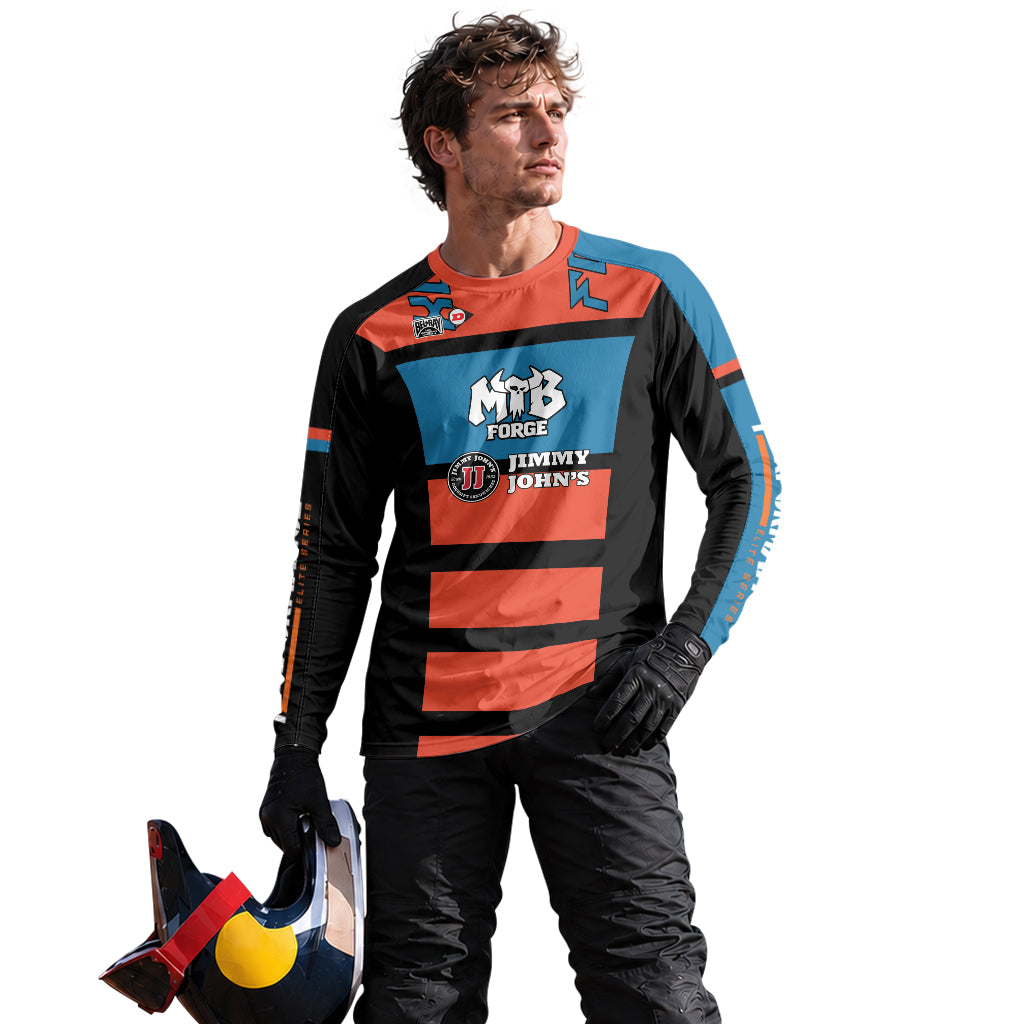 Roczen 94 Jimmy Johns Blue Red Short Sleeve Motocross Jersey – Lifestyle View