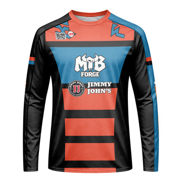 Roczen 94 Jimmy Johns Blue Red Short Sleeve Motocross Jersey – Front and Back View