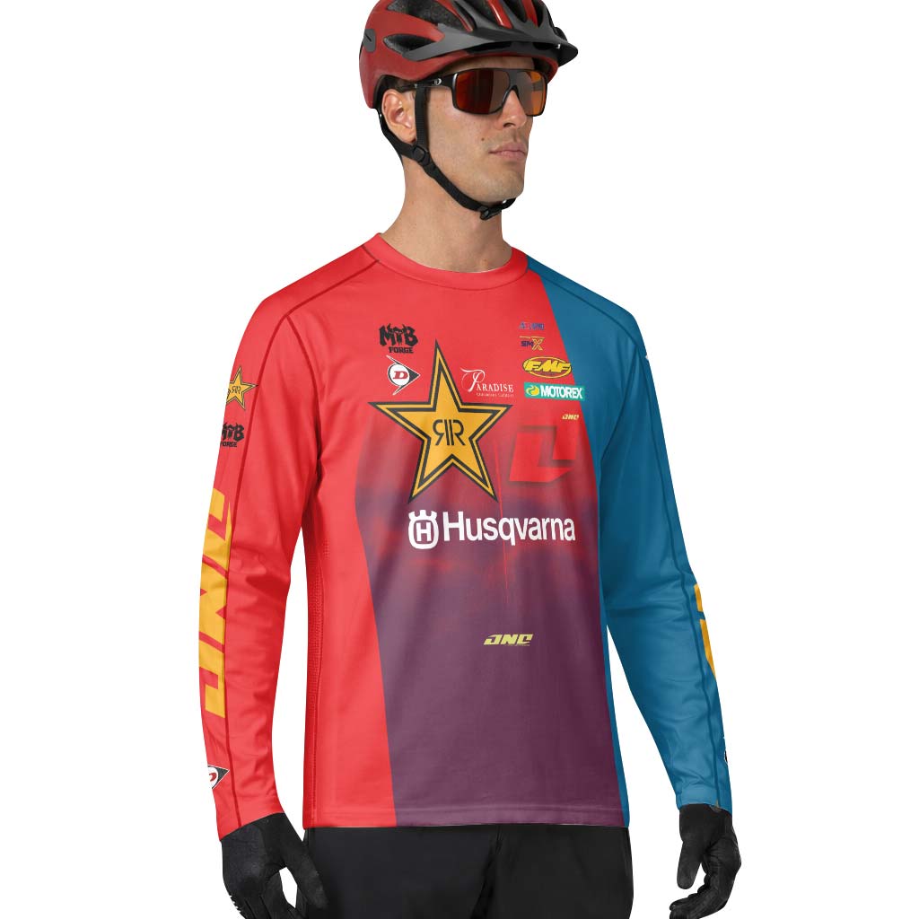 Ryder DiFrancesco #34 Rockstar Husqvarna Long Sleeve Motocross Jersey – Lifestyle View