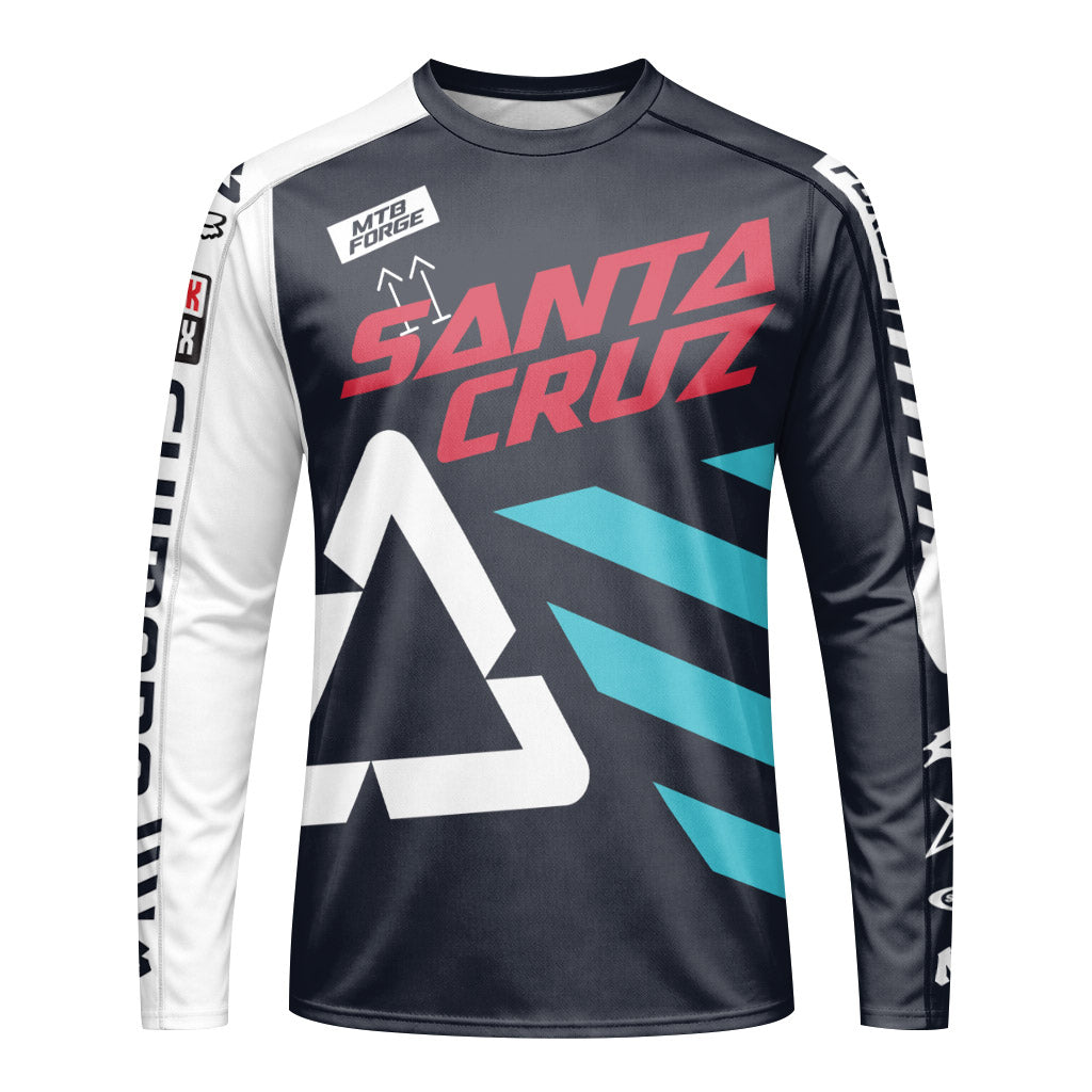 Santa Cruz AMFlow Stealth Downhill Jersey | Santa Cruz Racing Jersey - front view mockup