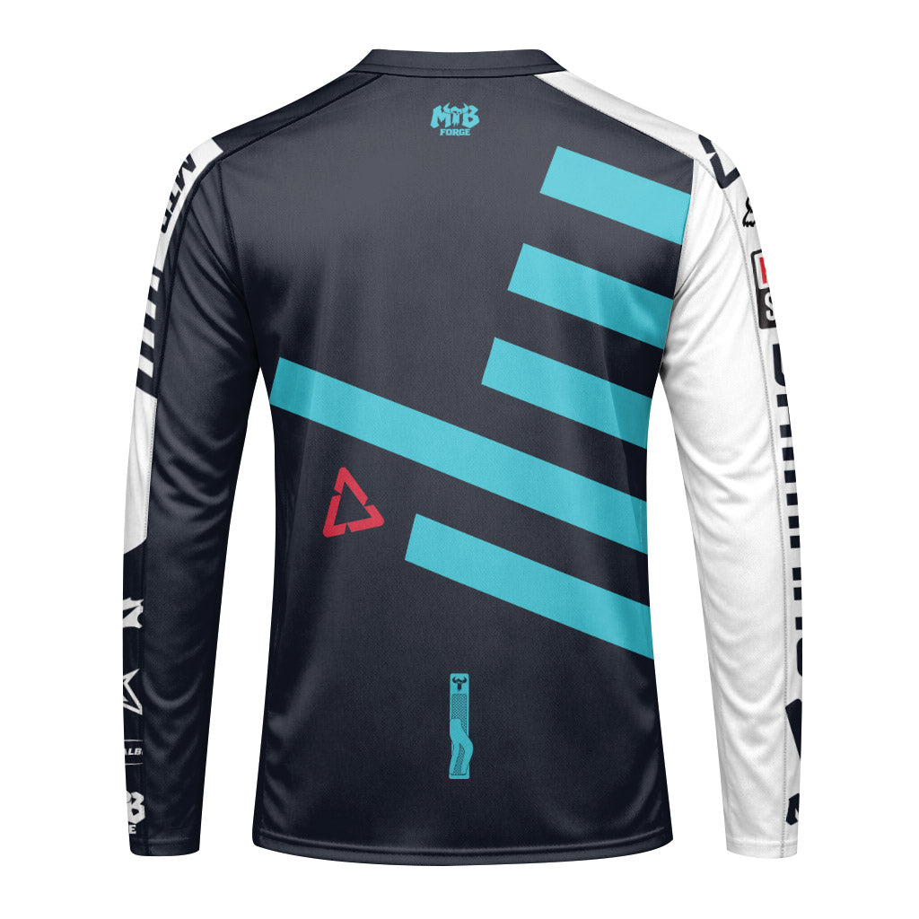 Santa Cruz AMFlow Stealth Downhill Jersey | Santa Cruz Racing Jersey - back view mockup