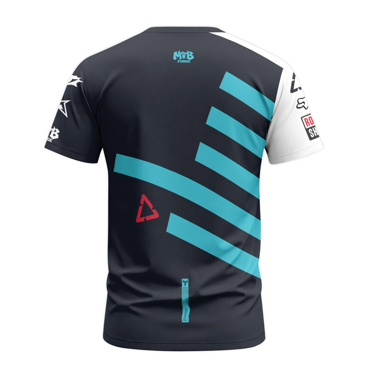 Santa Cruz AMFlow Stealth Race T-Shirt | Santa Cruz Graphic MTB TEE - back view mockup