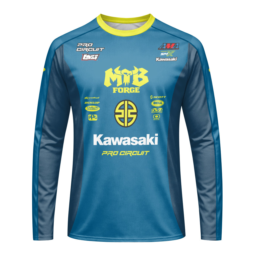 Seth Hammaker 56 Kawasaki Pro Circuit Long Sleeve Motocross Jersey