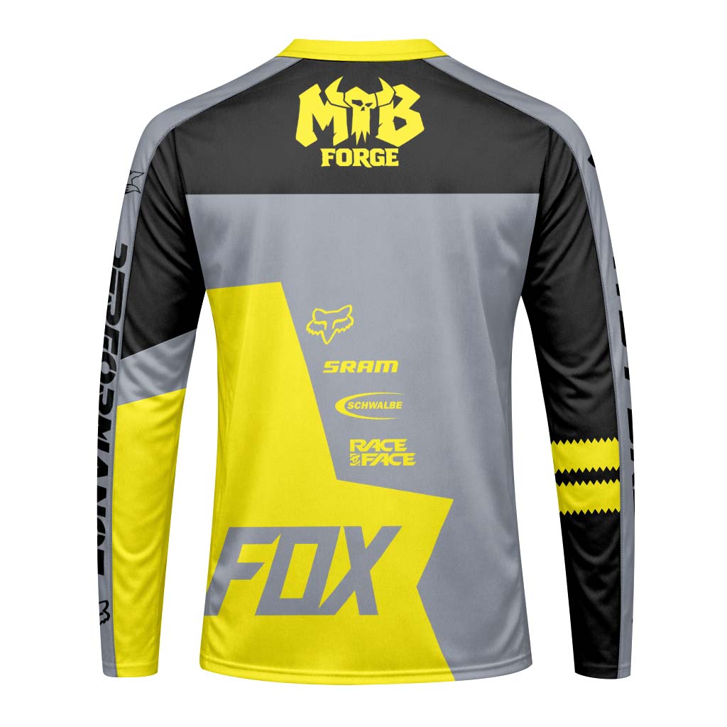 Specialized Factory Volt Short Sleeve Mountain Bike Jersey | Fox TEE - front view mockup