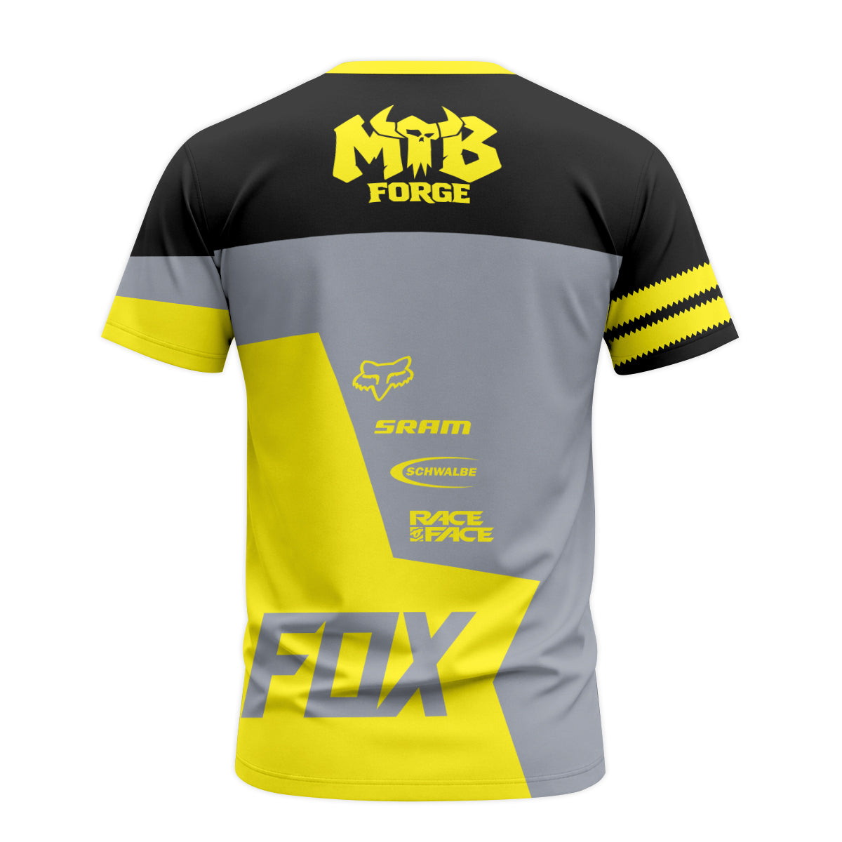 Specialized Factory Volt Short Sleeve Mountain Bike Jersey | Fox TEE - back view mockup