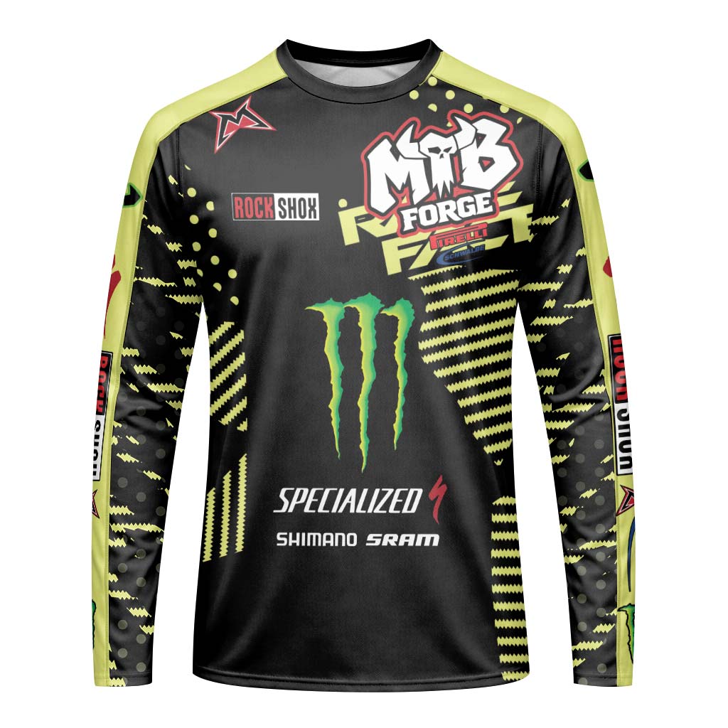 Specialized Monster Energy Downhill Jersey | Specialized MTB Jersey - front view mockup
