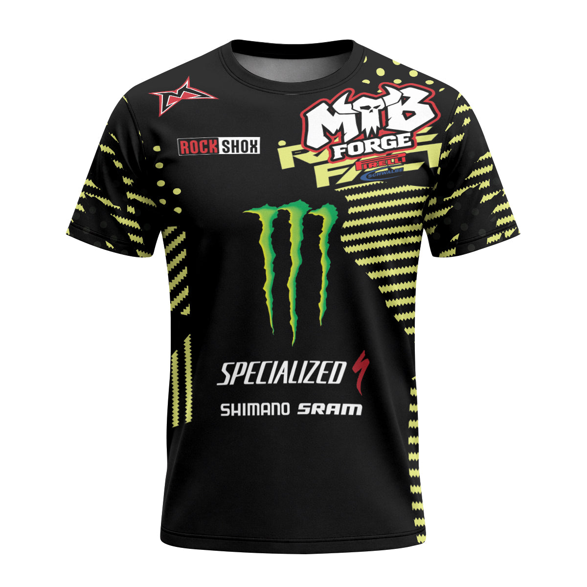 Specialized Monster Energy Race T-Shirt | Specialized MTB Shirt - front view mockup