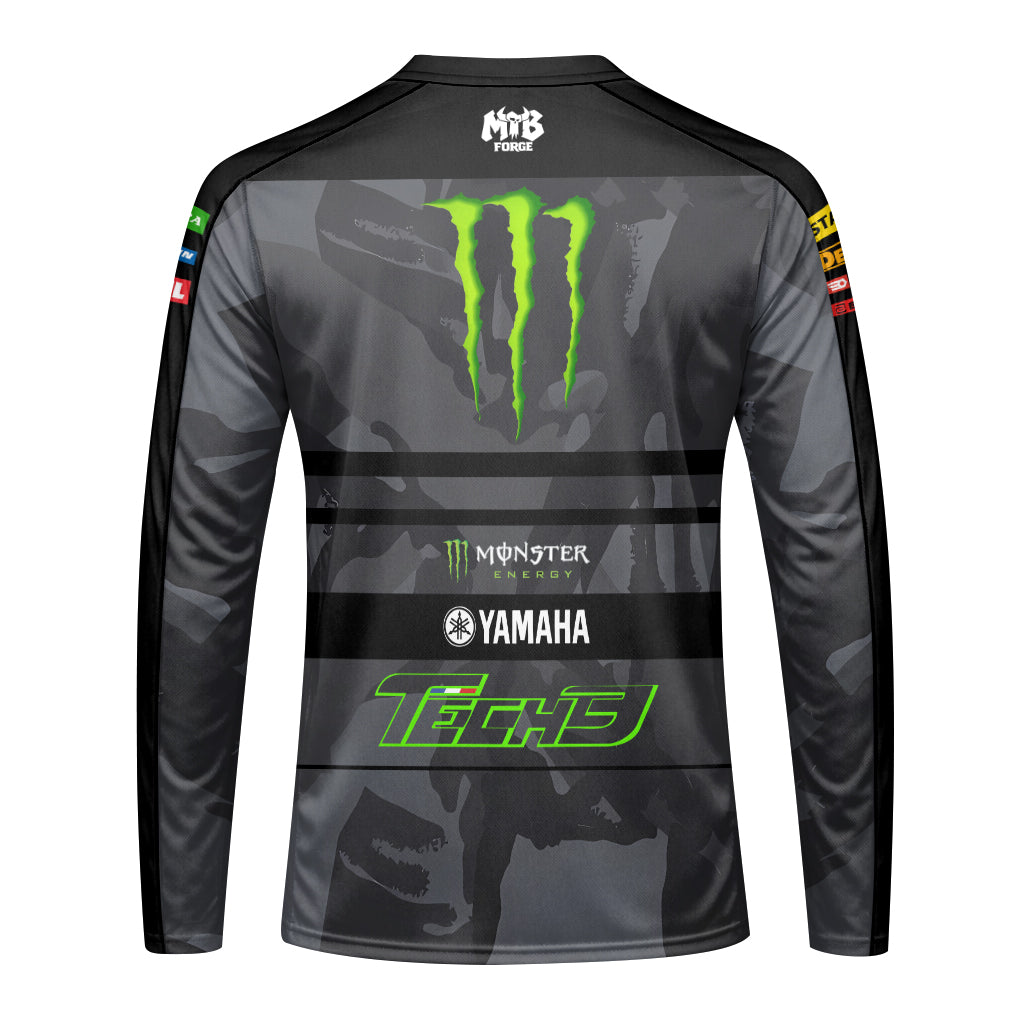 Tech 3 Monster Energy Yamaha Black Camo Long Sleeve Motocross Jersey