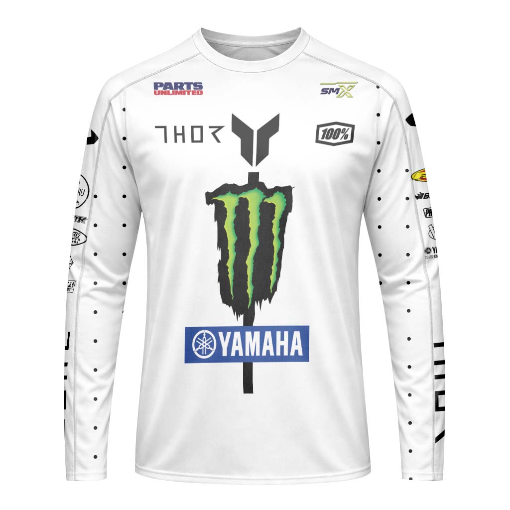 Thor Deegan Danger 1 Monster Energy Camo Long Sleeve Motocross Jersey - front view mockup