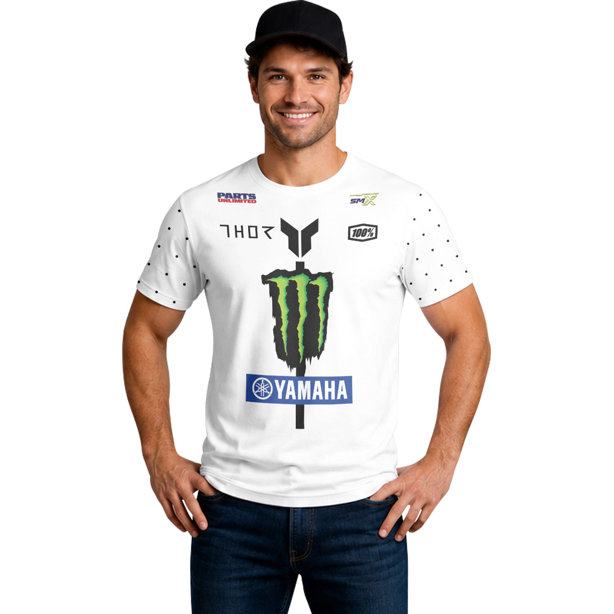 Thor Deegan Danger 1 Monster Energy Camo Short Sleeve Motocross Jersey - lifestyle view