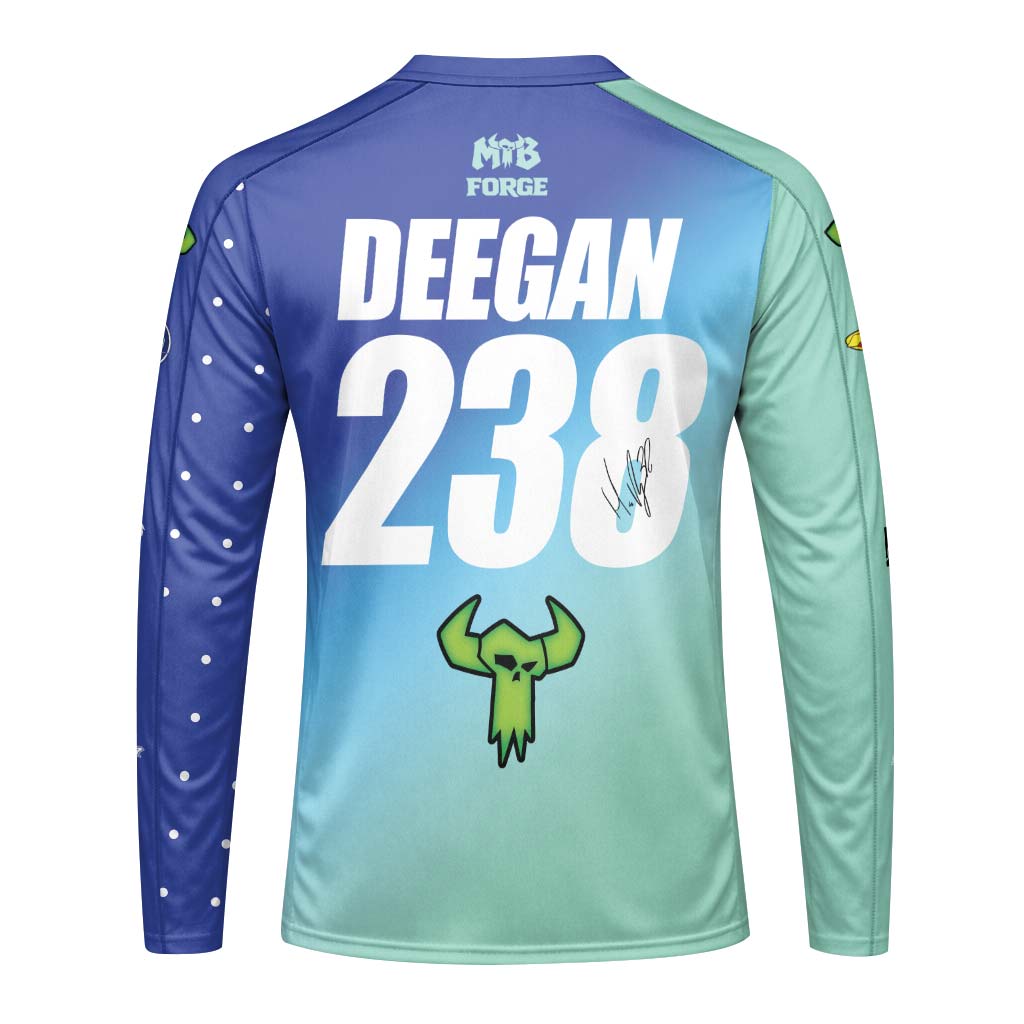 Thor Haiden Deegan 238 Long Sleeve Motocross Jersey – Back View Mockup