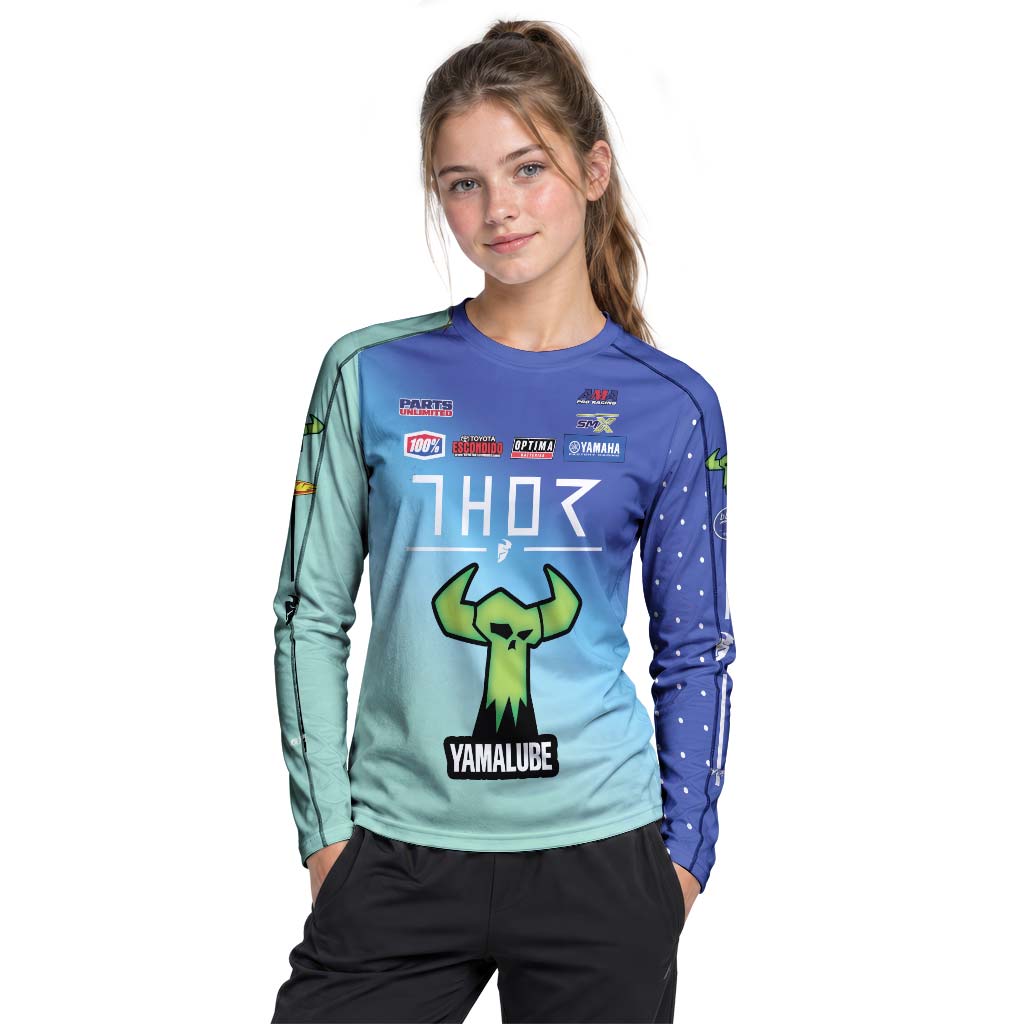 Thor Haiden Deegan 238 Youth Long Sleeve Motocross Jersey – Girl Lifestyle View