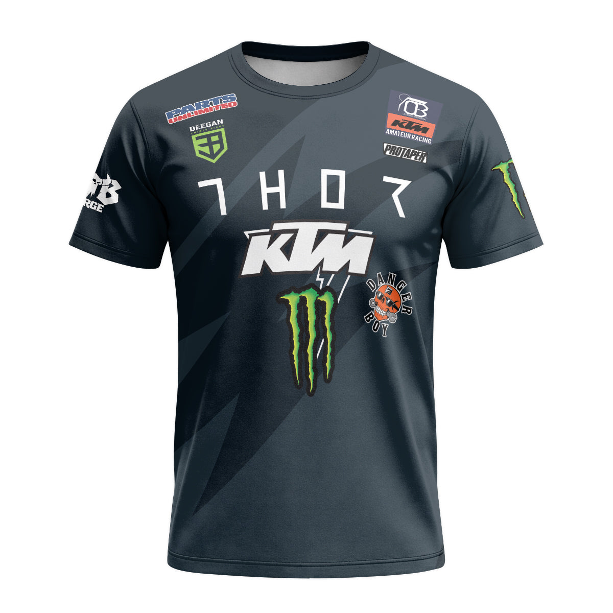 Thor Haiden Deegan 38 KTM Monster Energy Short Sleeve Motocross Jersey - front view mockup