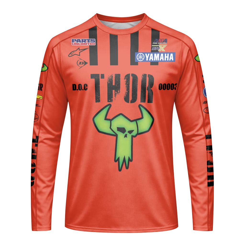Thor Haiden Deegan 38 Long Sleeve Motocross Jersey – Front View Mockup