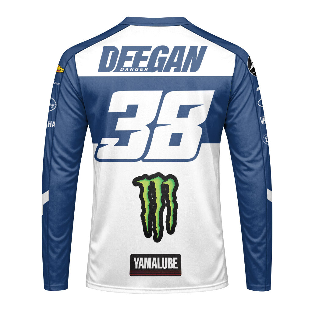 Thor Haiden Deegan 38 Monster Energy Long Sleeve Motocross Jersey - front view mockup