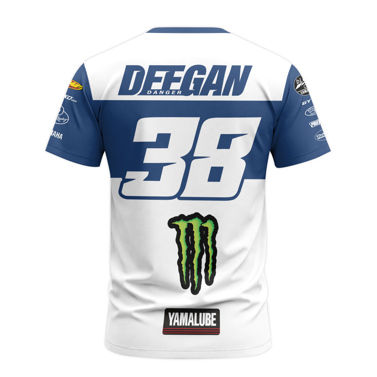 Thor Haiden Deegan 38 Monster Energy Short Sleeve Motocross Jersey - back view mockup