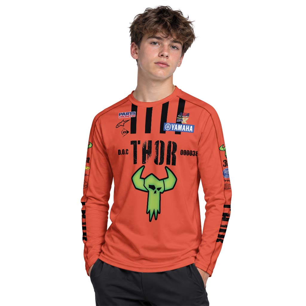Thor Haiden Deegan 38 Youth Long Sleeve Motocross Jersey – Boy Lifestyle View