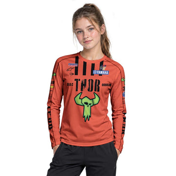 Thor Haiden Deegan 38 Youth Long Sleeve Motocross Jersey – Girl Lifestyle View