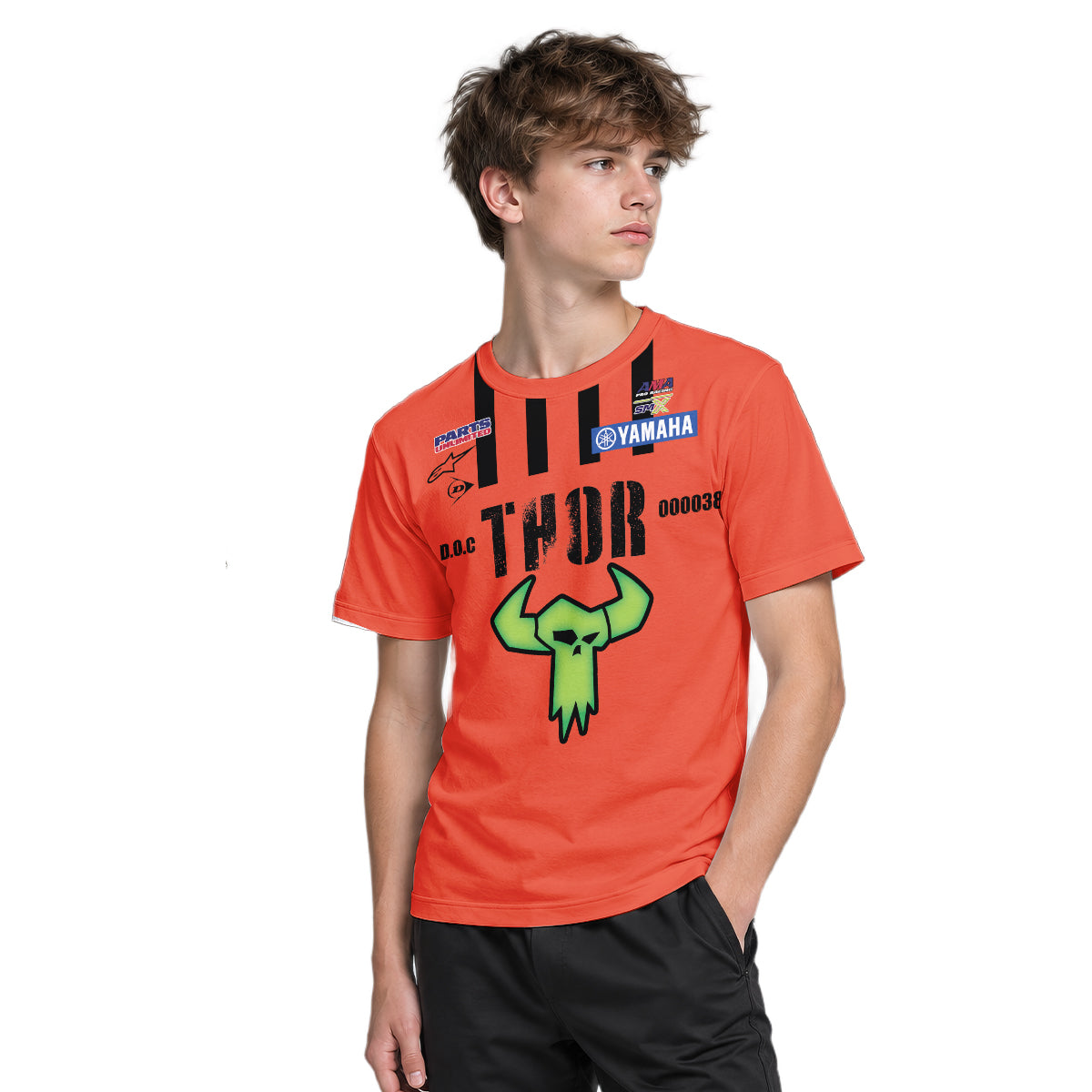 Thor Haiden Deegan 38 Youth Short Sleeve Motocross Jersey – Boy Lifestyle View