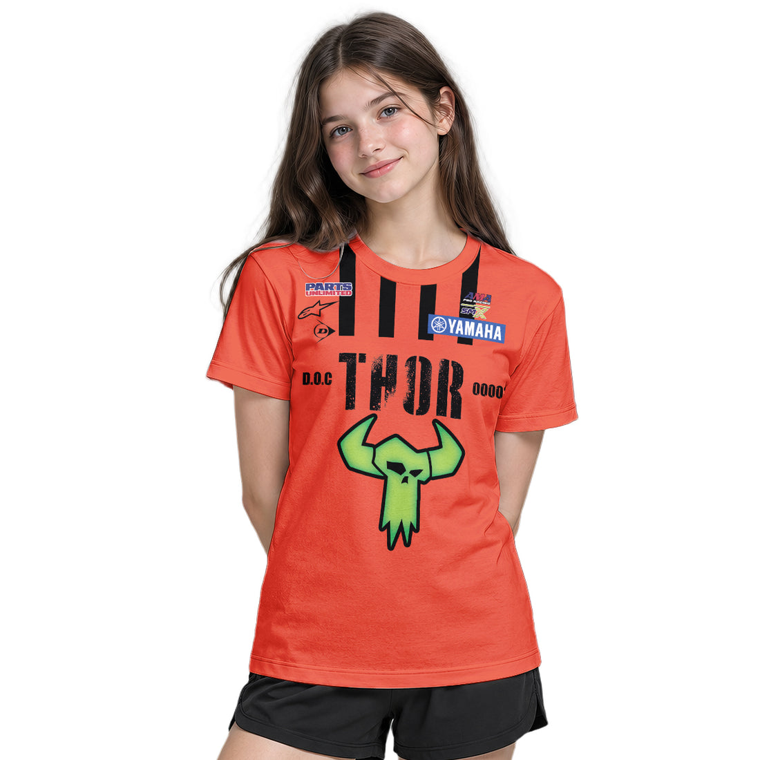 Thor Haiden Deegan 38 Youth Short Sleeve Motocross Jersey – Boy Lifestyle View