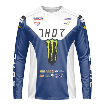 Thor Haiden Deegan Monster Energy Long Sleeve Motocross Jersey - front view mockup