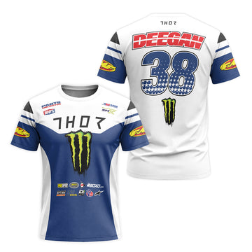 Thor Haiden Deegan Monster Energy Short Sleeve Motocross Jersey - front and back view