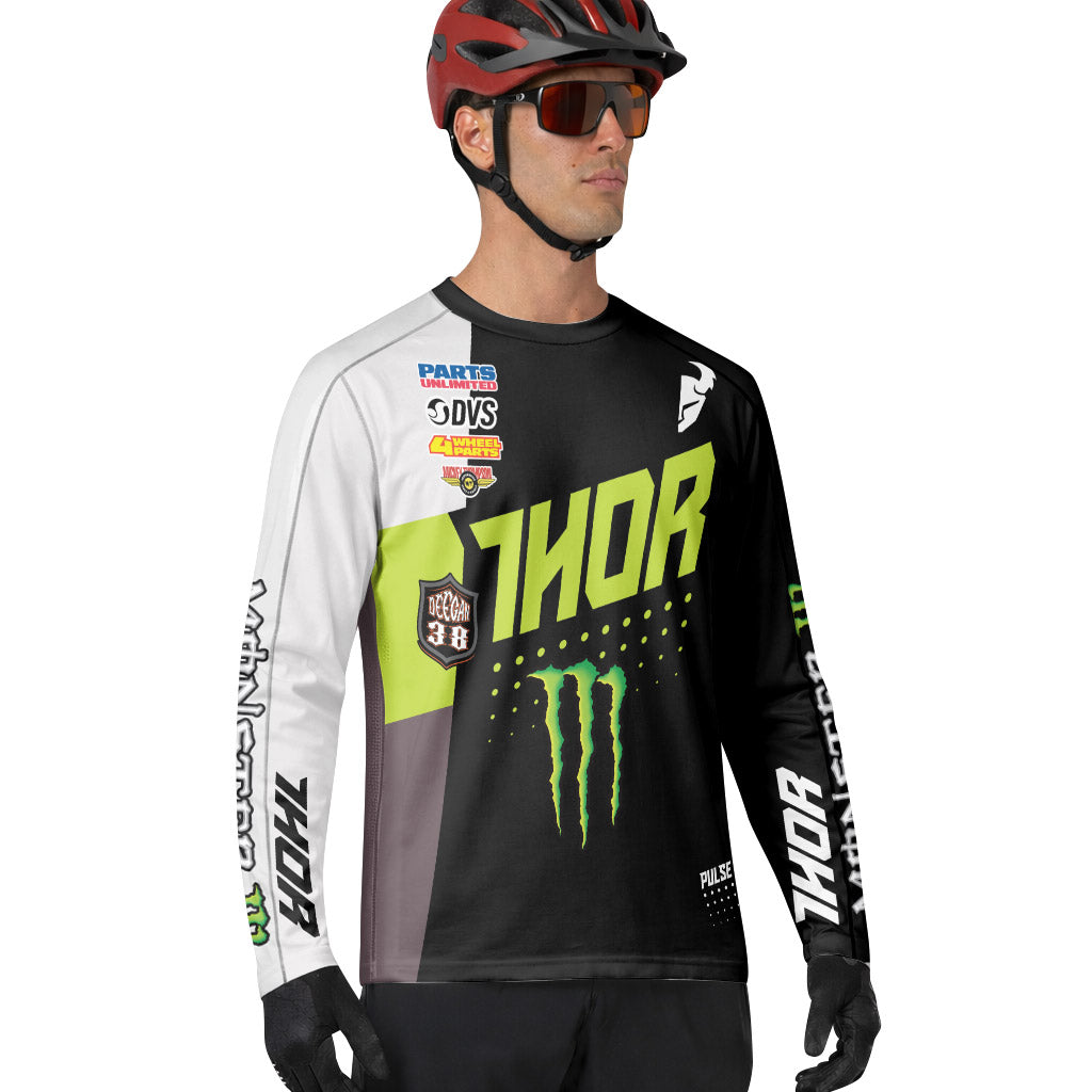 Thor Monster Energy Downhill Jersey | Thor Mountain Bike Jersey - lifestyle view