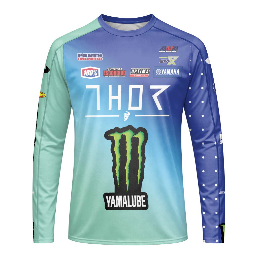 Thor Monster Energy Haiden Deegan 238 Long Sleeve Motocross Jersey - front view mockup