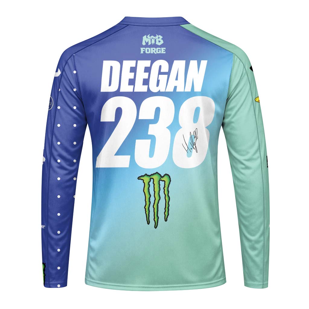 Thor Monster Energy Haiden Deegan 238 Long Sleeve Motocross Jersey - front view mockup