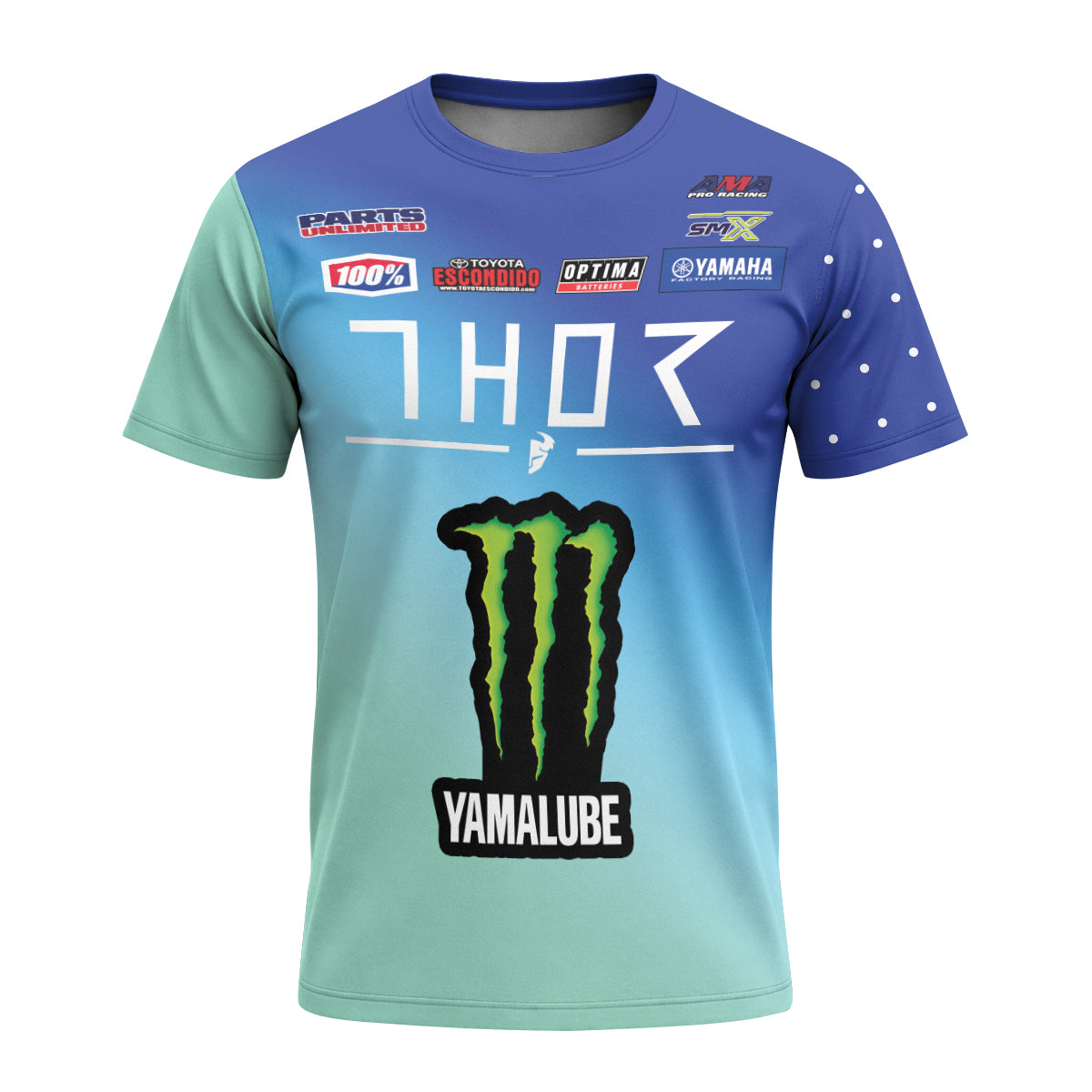 Thor Monster Energy Haiden Deegan 238 Short Sleeve Motocross Jersey - front view mockup